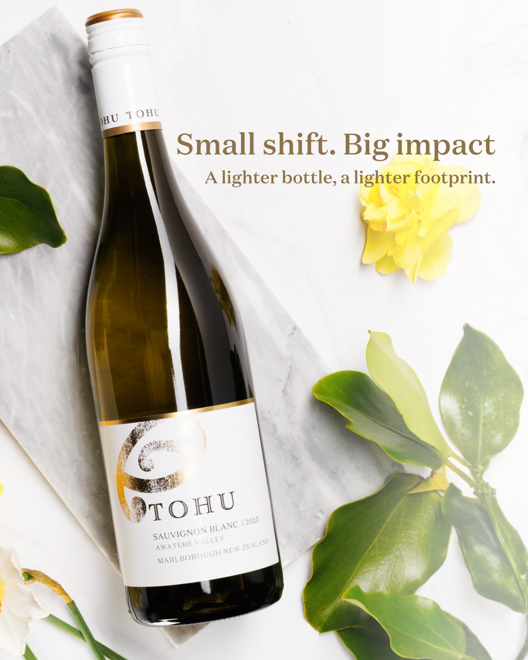 A lighter bottle, a lighter footprint. Sometimes small shifts make a big difference.